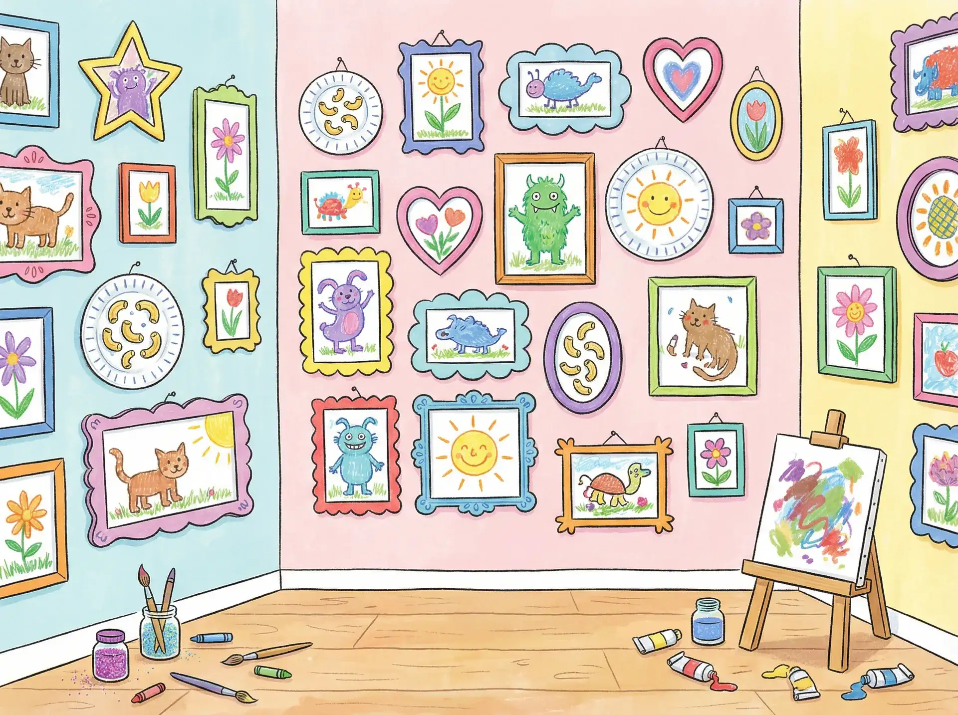 小朋友的彩色画作 - 做爱体位 创意展示